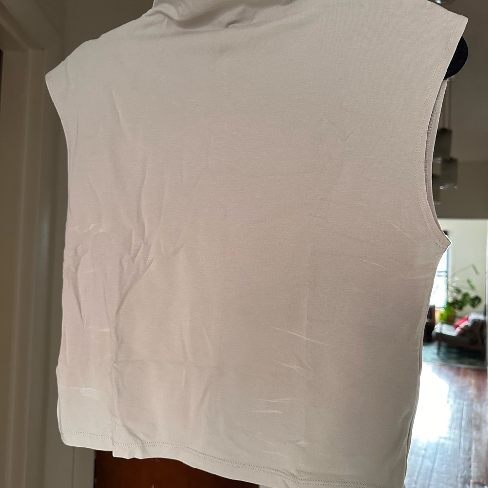 Sleeveless White Top
